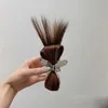 Hårklämmor Barrettes Sweet Metal Butterfly Hair Clip Claws Half-bundna Feather Shuttlecock Headbonad Grab Hot Girl Hair Clip Wig Accessories 240426