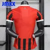 JMXX 24-25 ACミラノサッカージャージホームアウェイプレッチメンズユニフォームジャージーフットボールシャツ2024 2025プレーヤーバージョン
