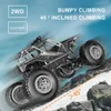 Electric/RC Car RC car remote control vehicle off-road monster truck metal shell 4WD dual motor LED headlight rock track toy used for childrens giftsL2404