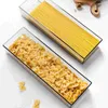 Lagerflaschen 2 PCs Spaghetti Container Pasta Organizer Pantry Food Container Deckel Box