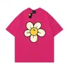 Drawadrew Shirt Bay Cirlada de designer masculino Face Summer Draw Haikyuu Camiseta feminina Tops soltos Round Neck Drew Hoodie Hat Floral
