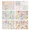 Tattoo Transfer 10pcs Childrens Cartoon Tattoo Sticker Waterproof Cute Watch Animal Dinosaur Unicorn Mermaid Flower Fairy Pirate Face Sticker 240426