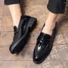Scarpe eleganti brogue in pelle maschile intagliato intagliato brand business retrò casual formale
