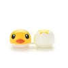 Contacts Lens Accessories Coup Mini Mini Eyewear Accessoires Cartoon Duck Design Contact Box Boîte Boîte Contruneur Contaiteur Simple et Cute D240426