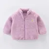 Vestes 1 à 8 ans Veste pour enfants Baby Girls Coats Automn hiver Hiver Soft Coral Velvet Boys Coat