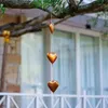 Estatuetas decorativas decoração de pingente de coração de metal decoração rústica 3d amor por placas vintage de parede com cozinha de ornamento de corda de fazenda