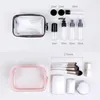 Aufbewahrungstaschen Transparent PVC Reise Organizer klarer Make -up -Tasche Professionelle Kosmetik Schönheit Hülle Waschanlage