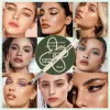 Potenziatori opachi marrone eyeliner nero crema per sopracciglia gel 3 colori impermeabile con canotta da canotta con canotta con il trucco a pennello Cosmetico