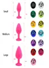 Tappo di testa in silicone grande medio con spina di gioielli cristallini tappo vaginale giocattoli sessuali per donna Men6851535