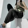 Women's Pants Rimocy Ice Silk Summer Harem For Women 2024 Solid Loose Thin Casual Trousers Woman Pockets Elastic Waist Sweatpants Mujer