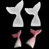 Moulds Hand Soap Molds Fish Tail DIY Silicone Mold Mermaid Tail Mirror DIY Mould Cake Decoration Baking Tools Drop Size Fish Tail Mold