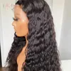 Synthetische pruiken 2024 NIEUW LAATS VOOR PAG 26 inch 180 Dichtheid Quiry Curly Synthetic Deep Water Waves geschikt voor zwarte vrouwen vooraf getrokken babyhaar Q240427