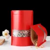 Stań czerwone papierowe okno worka do pieczęci Zamęziona przekąska cukier beaf herbatę kawa owoce prezenty świąteczne opakowanie torebki lx6249