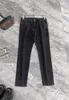 2024 Spring Automn broderie Lettre imprimé jeans Men's Jeans Ripped Light Washed Man's Long Pantalon WCNZ123