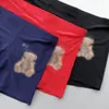 디자이너 속옷 복서 고급 인쇄 마이크로 화이버면 가랑이 여름 트레이스리스 팬츠 3pcs와 상자 혼합 색상.