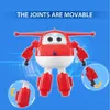 Super Wings S6 5 Inches Transforming Jett Ball - Iron Power Robots Deformation till Airplane Action Figures Anime Kid Toys 240415