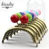 KISSDIY 10pcs 8.5 CM antique Bronze Coin metal Purse Frame 18 Color Candy Kiss Clasp DIY Bag Metal clasp hardware Accessories 240419