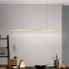 Modern Led Chandelier For Dining Room Kitchen Island Rest Area Office Long Table Golden Light Fixtures Black Copper Pendant Lamp