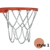 Basketball Lndoor Outdoor Basketball Hoop Heavy Basketball Metal Net Antirust łańcuch stalowy pierścienie koszykówki standardowe akcesoria do koszykówki