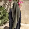 Duże Ramadan Eid Stylowa Muzułmańska Modlitwa Muzułmańska Osoba napowietrzna Pełna okładka Khimar Hijab Nabożeństwo Niqab Top 1pcs Nakezja 240416