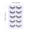 False Eyelashes 5 Pairs 3d Fiber Stage Extension Makeup Natural Fake