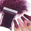 Brilho 4 saco*50g de tinta unhas roxa Glitter pó decoração de decoração a granel mistura de lantejoulas hexagon de lantejoulas para suprimentos de design de bricolage