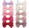 Nieuwe gestreepte kinderen Bowknot Hair Clips Leuke prinses Fashion Kids Barrettes Vintage baby haarspeld haaraccessoires