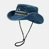 Cappelli larghi secchio Primavera 2023 Cotone ricamato cappello da cappello da viaggio per esterni per uomini e donne 138 Q240427