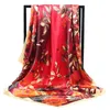 Bandanas Durag Classic Silk Scarf New Spring/Summer Womens Silk Square Scarf Womens Fashion Print Shaw