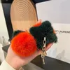 Tornari di lussuoso pendente in pelle Pendant in pelle Mink Morship Gollook Goling Ball Gift Accessori per auto vere in pelliccia