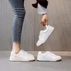 Casual Shoes RIZABINA 2024 Ins Women Sneakers Real Leather Fashion Flats Woman Cross Strap Daily Spring Lady Footwear Size 35-40