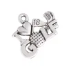 Sandaler RainxTar Vintage Alloy I Love Golf Charms 18th Hole Golf Sport Charms 100st 16*20mm AAC1050