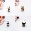 Cluster klingelt große Werbung für 20 Stile farbenfrohe Regenbogen Kupfer Emaille Schmuck Ringschal Clips