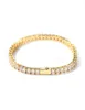 Bransoletka z złotego łańcucha do męskiego Hip Hop Damond Biżuteria Tennis Biżuteria Pojedyncza Rzoneston Bracelets 4mm4299020