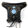 Rucksack Männer Frauen Mode Gothic Leder Schulter -Messenger -Taschen Multifunktional Gürtelbeutel Steampunk Taille Beinhandtasche