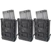 HOLSTERS 3PCS TACTICAL FAST MAG TPR TPR FLEXIBLE MOLLE MAGAZINE SCHECH Carrier pour AR15 M4 5.56 / 7,62 mm CP CAMOUFLAGE MAG POCK POCK