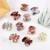 Hair Clips Barrettes 2/5-piece set of cute acetic acid mini hair clips with colorful crab suitable for children girls sweet Korean barrels