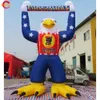 Buitenactiviteiten 10mh (33ft) met ventilatorgigant Eagle Model opblaasbare Hawk Bird met logo banner voor buitenreclame