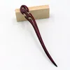 Clips de cheveux Chinois Style Classical Red Wood Hair Hairing pour femmes Accessoires sculptés creux Simple Santal Santal Hanfu Jewelry Decor