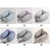 Massager Neck Pillow Memory Cotton U Shaped Pillow Soft Relaxing Travel Massage Pillow Headrest Zipper Design