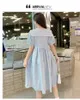 Maternity Dresses Summer pregnant women feeding dress short sleeve lapel care button post flight lotion Q240427