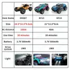 Electric/RC CAR ZWN 1 16/1 20 2.4G RC-auto met LED-verlichting 2WD off-road afstandsbediening Remote Climbing Car Outdoor Car Toys Childrens GiftSl2404