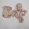 Dolls NPK 19inch Reborn Baby Doll Kit Kit non verniciato con corpo e occhi in stoffa