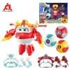 Super Wings S6 5 Inches Transforming Jett Ball - Iron Power Robots Deformation till Airplane Action Figures Anime Kid Toys 240415