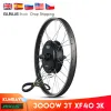 Del MXUS V3 72V 3000W Brushless Nongear Hub Motor Electric Bicycle Bakhjul Motor Ebike Conversion Kit Mountain Dirt Bike Motor