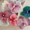 Hair Clips Barrettes New Womens Artificial Orchid Pearl Clip Side Beach Holiday Headwear Girl Festival Accessories