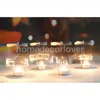 Ljusstakar Julklapp Windmill Candlestick Holder Tealight Wedding Decor Mood Light Glitter