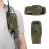 Holsters Tactical Walkie Talkie Pouch Green 600D Oxford Molle Radio Pouch Portable Outdoor Hunting Sports Telefoonhouder Interphone Holster