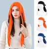 Cykelkåpor Elasticitet Baotou Cap Hair Bands Simulering Durag Long Tail Pirate Hat pannband Turban för barn Kid Ribbon Accessories M3Y4