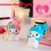 Groothandel Cartoon Melody Keychain lichter roze jet vlam Refilleerbare winddichte lichter